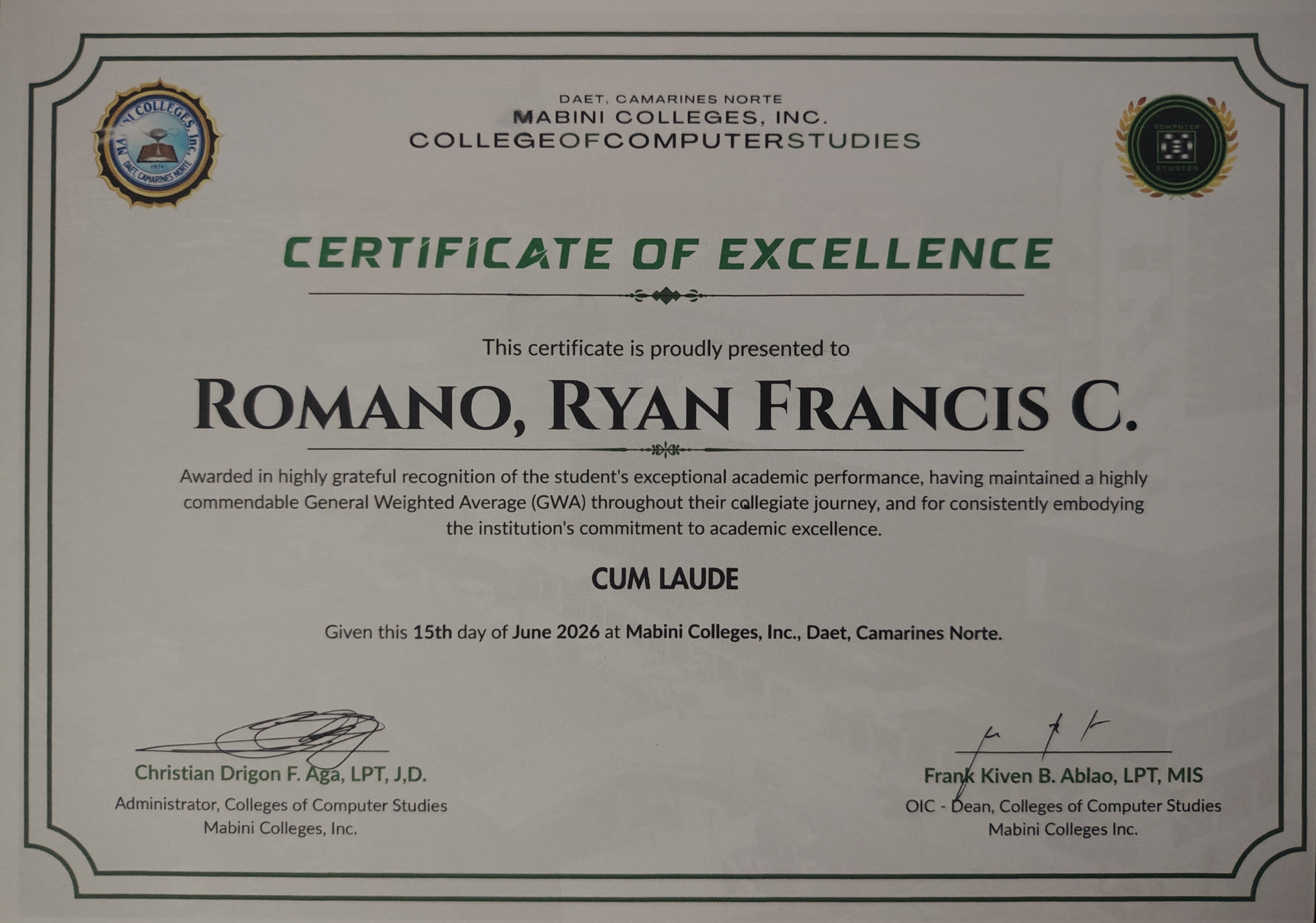 Cum Laude