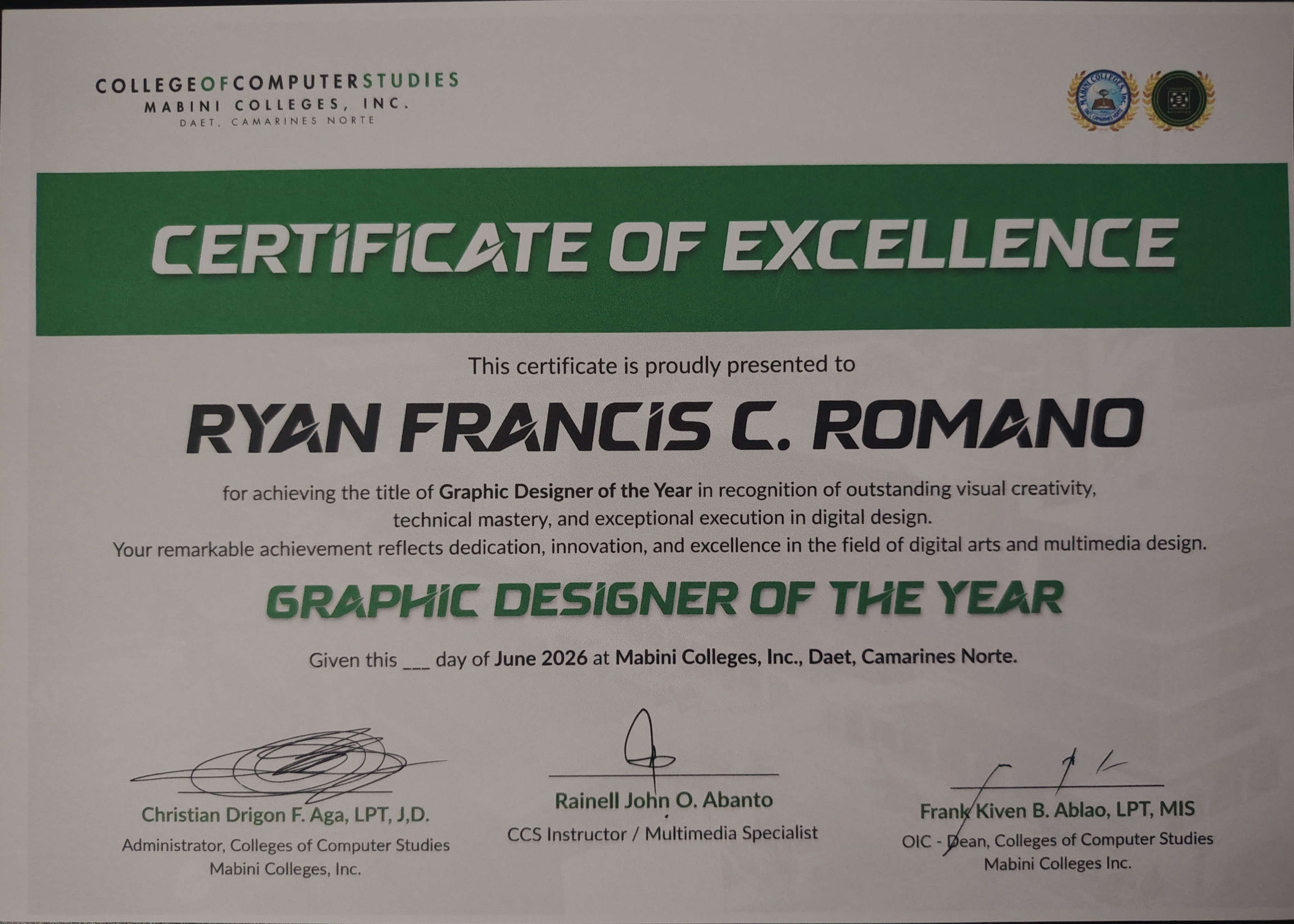 Graphic Designer of the Year