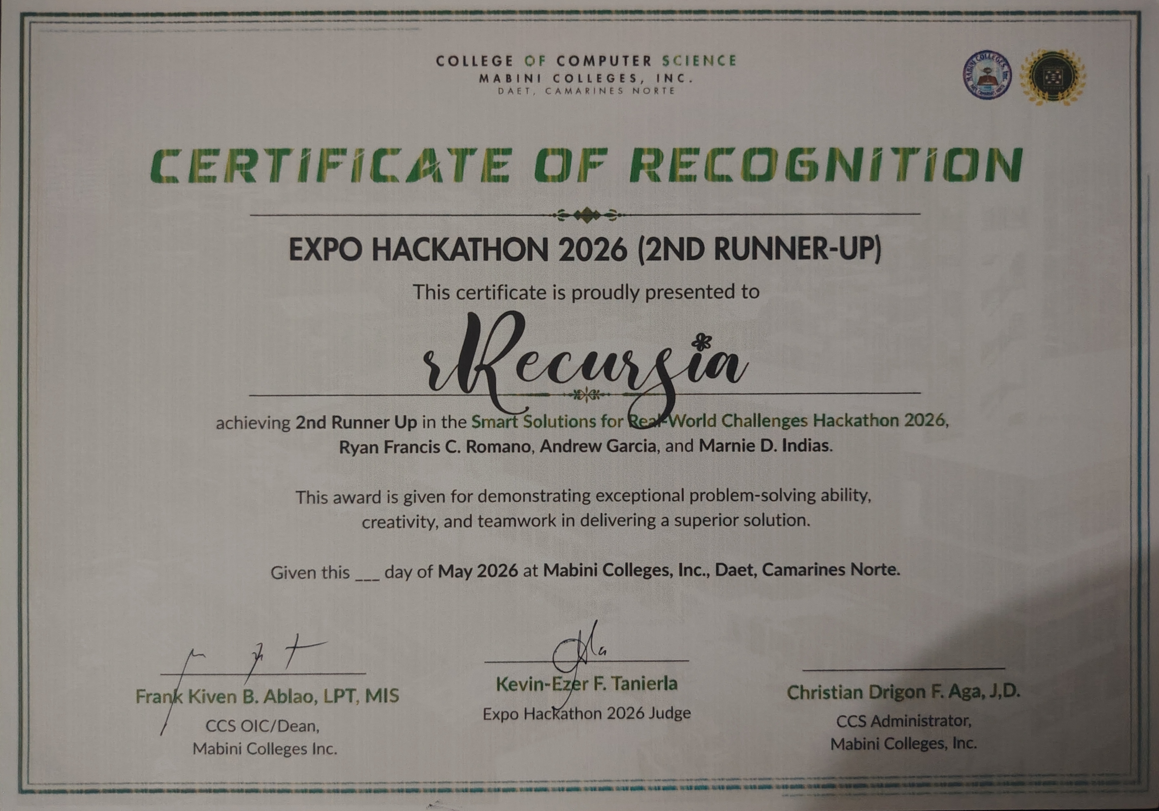 CCS EXPO Hackathon 2026
