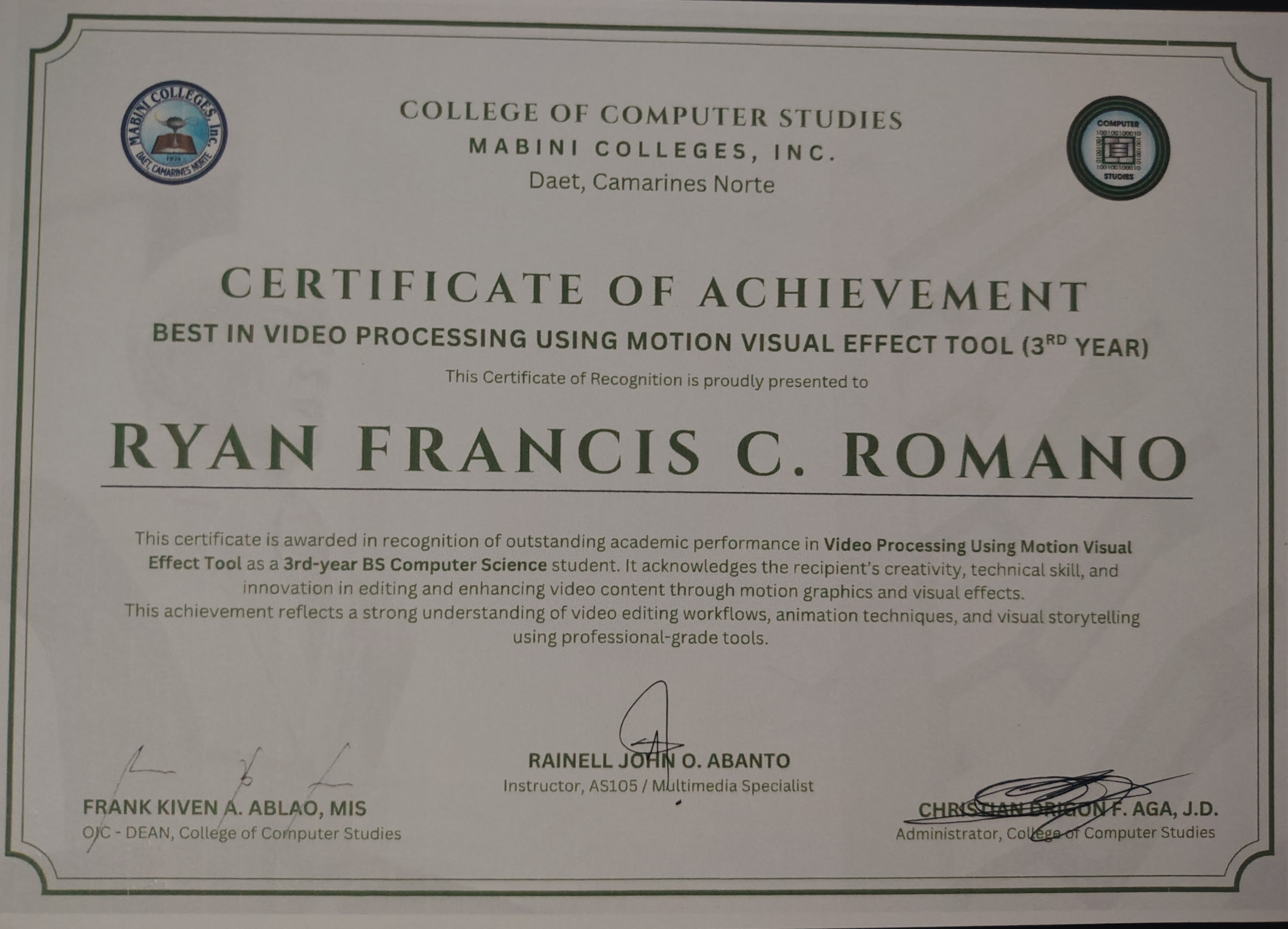 Best in Video Processing