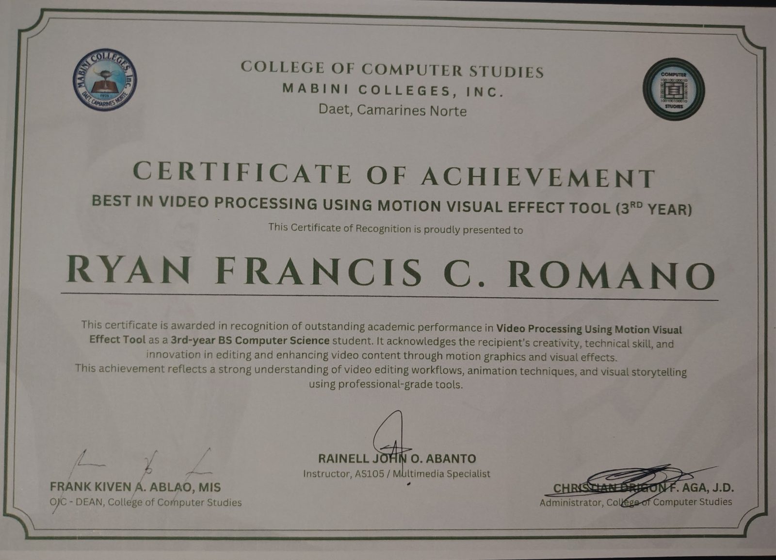 Best in Video Processing
