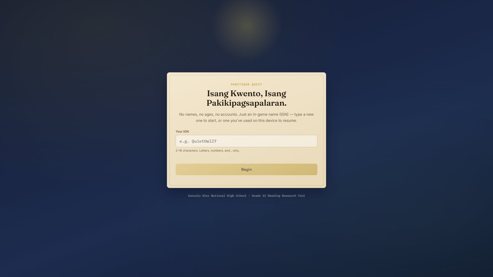 NexaRead: Panitikan Quest web application